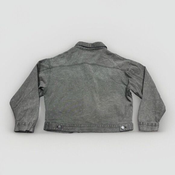 Salty Denim Jacket Womens O/S One Size Weathered Sage Green Inside Pockets - Picture 2 of 5